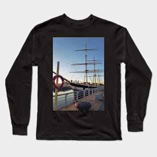 Tall Ship on the River Clyde in Glasgow Long Sleeve T-Shirt